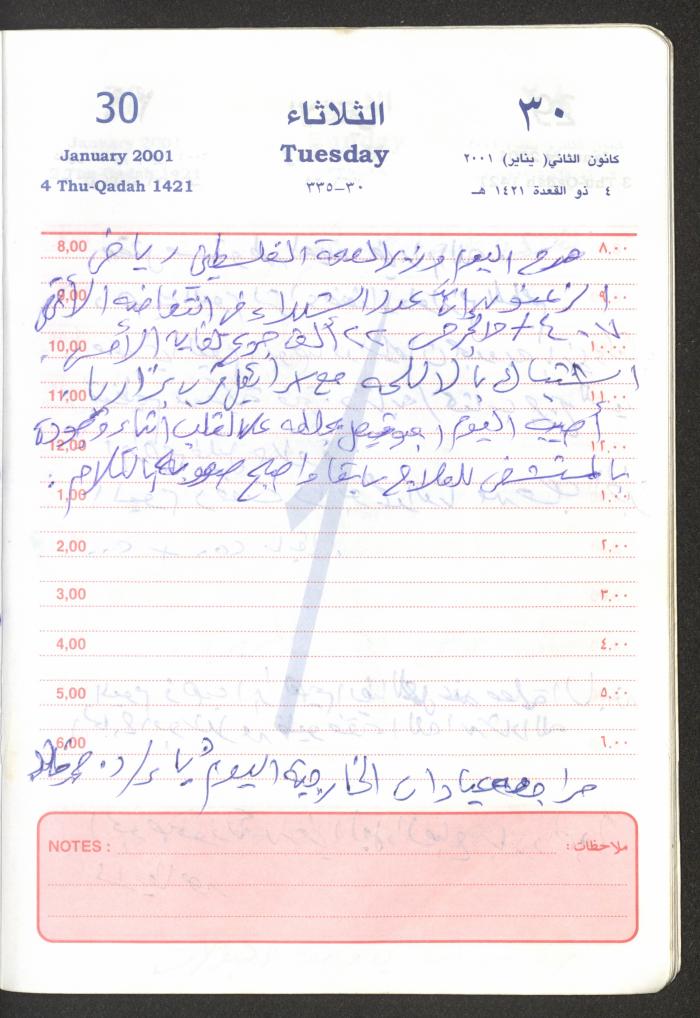 Mahmoud Khreisheh Diaries, Thinnaba- Tulkarm, 2001