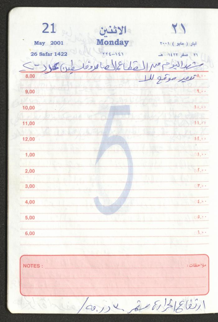 Mahmoud Khreisheh Diaries, Thinnaba- Tulkarm, 2001