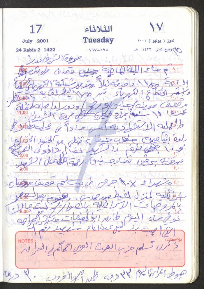 Mahmoud Khreisheh Diaries, Thinnaba- Tulkarm, 2001