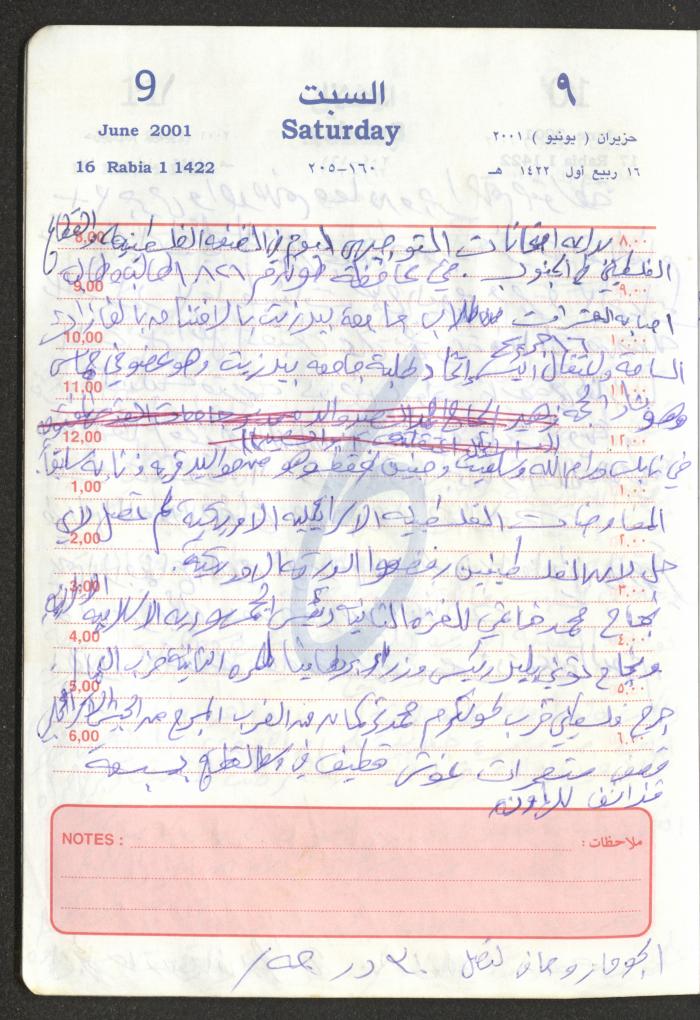 Mahmoud Khreisheh Diaries, Thinnaba- Tulkarm, 2001