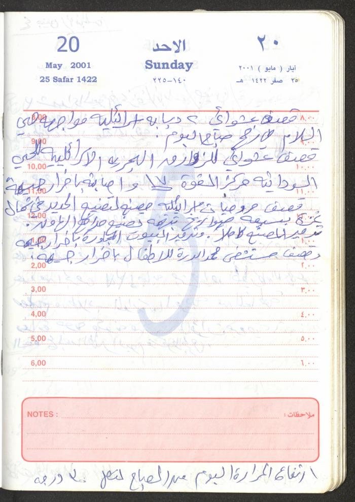 Mahmoud Khreisheh Diaries, Thinnaba- Tulkarm, 2001