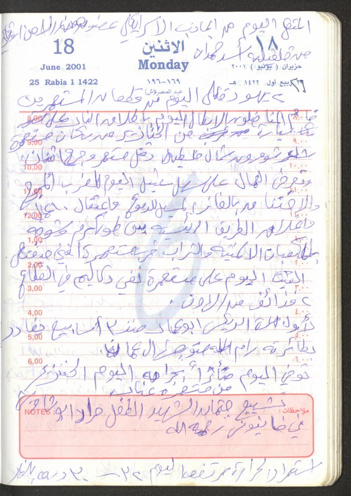 Mahmoud Khreisheh Diaries, Thinnaba- Tulkarm, 2001