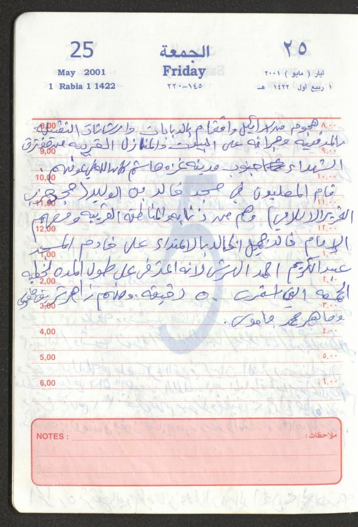 Mahmoud Khreisheh Diaries, Thinnaba- Tulkarm, 2001