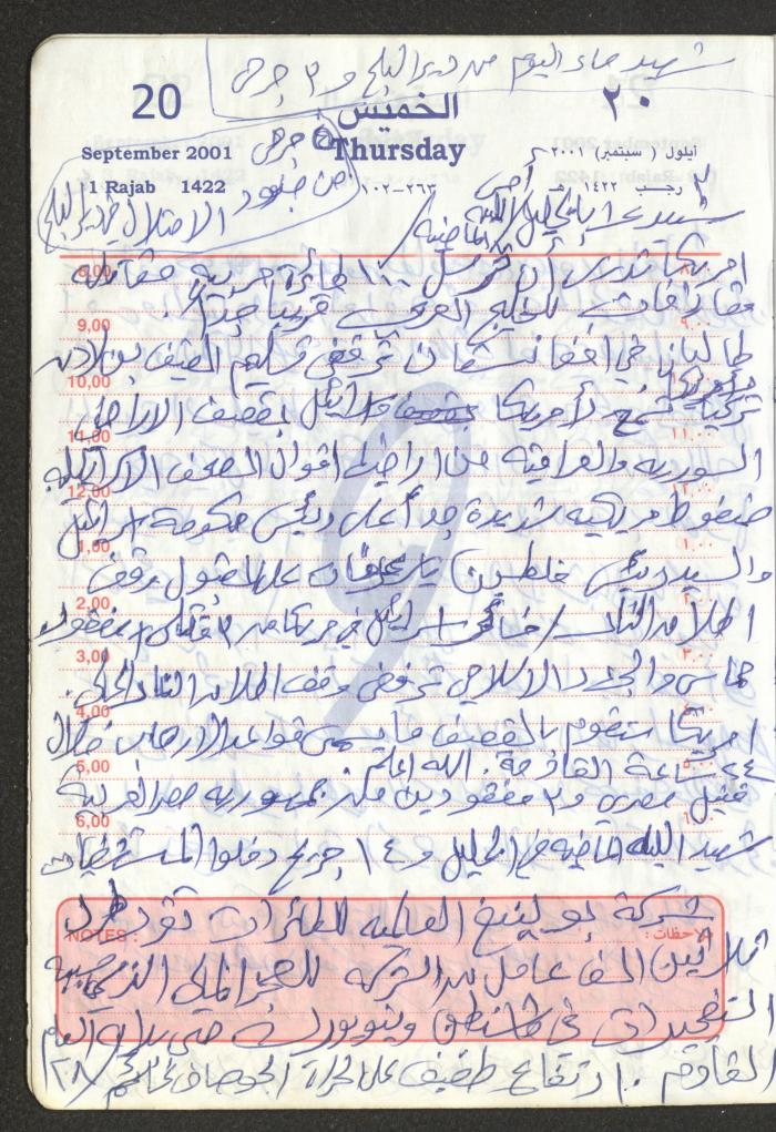 Mahmoud Khreisheh Diaries, Thinnaba- Tulkarm, 2001