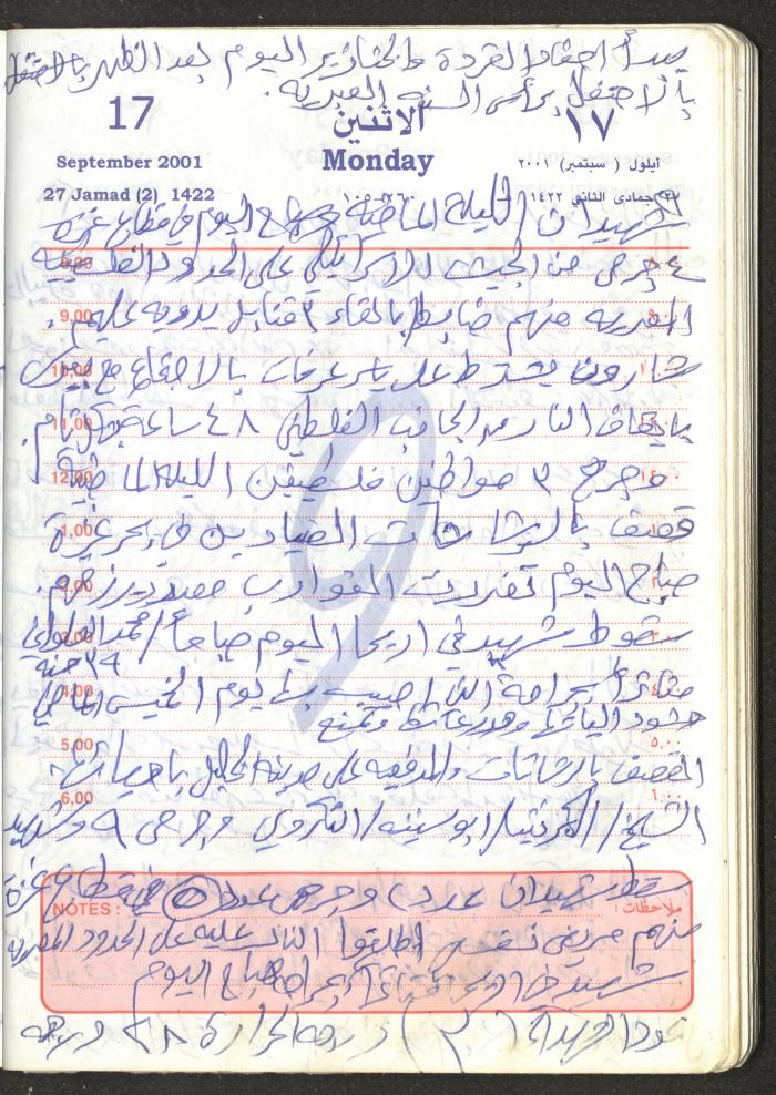 Mahmoud Khreisheh Diaries, Thinnaba- Tulkarm, 2001