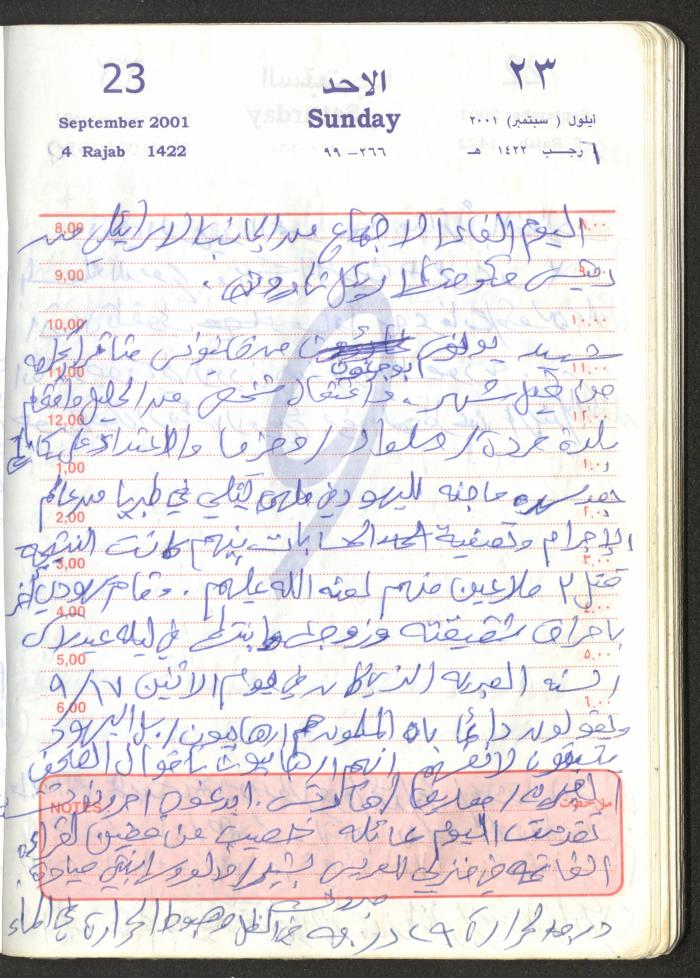 Mahmoud Khreisheh Diaries, Thinnaba- Tulkarm, 2001
