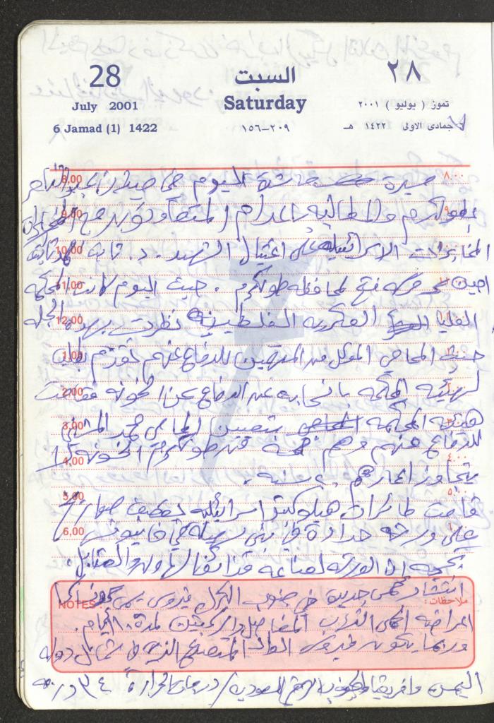 Mahmoud Khreisheh Diaries, Thinnaba- Tulkarm, 2001