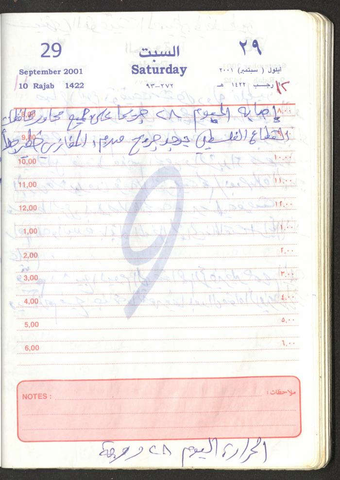 Mahmoud Khreisheh Diaries, Thinnaba- Tulkarm, 2001