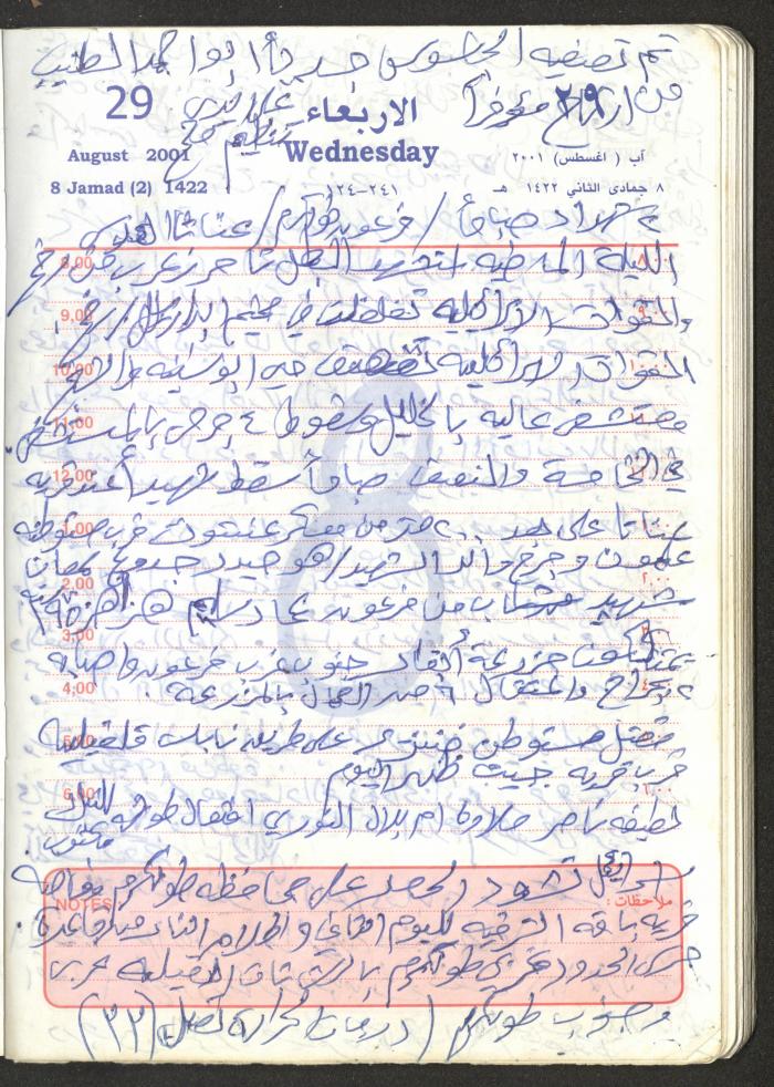 Mahmoud Khreisheh Diaries, Thinnaba- Tulkarm, 2001