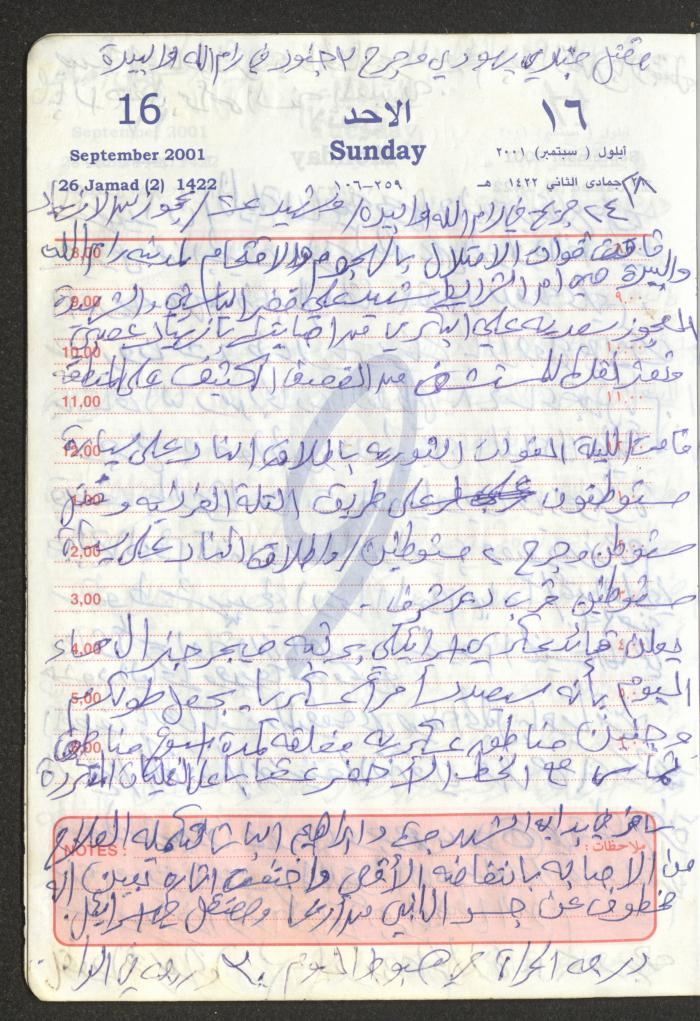 Mahmoud Khreisheh Diaries, Thinnaba- Tulkarm, 2001