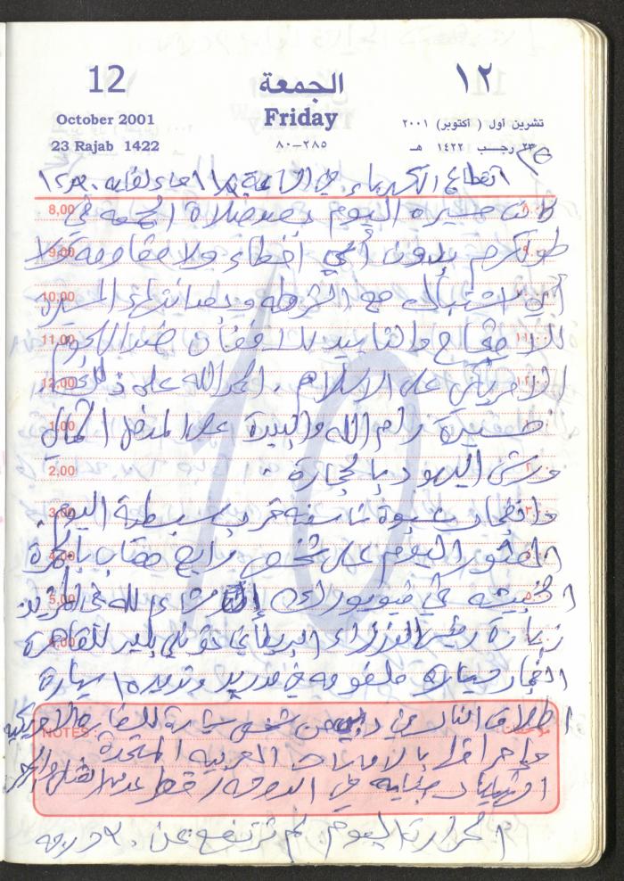 Mahmoud Khreisheh Diaries, Thinnaba- Tulkarm, 2001