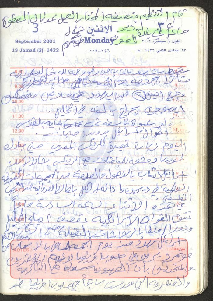 Mahmoud Khreisheh Diaries, Thinnaba- Tulkarm, 2001