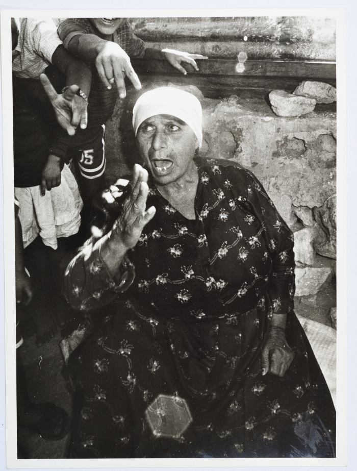 A Palestinian Woman in a Palestinian Refugee Camp, Lebanon, 1985- 1987
 