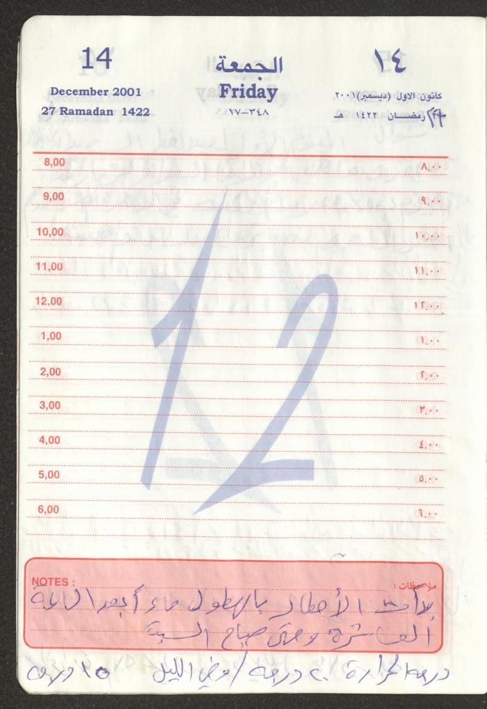 Mahmoud Khreisheh Diaries, Thinnaba- Tulkarm, 2001