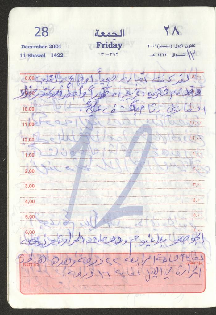Mahmoud Khreisheh Diaries, Thinnaba- Tulkarm, 2001