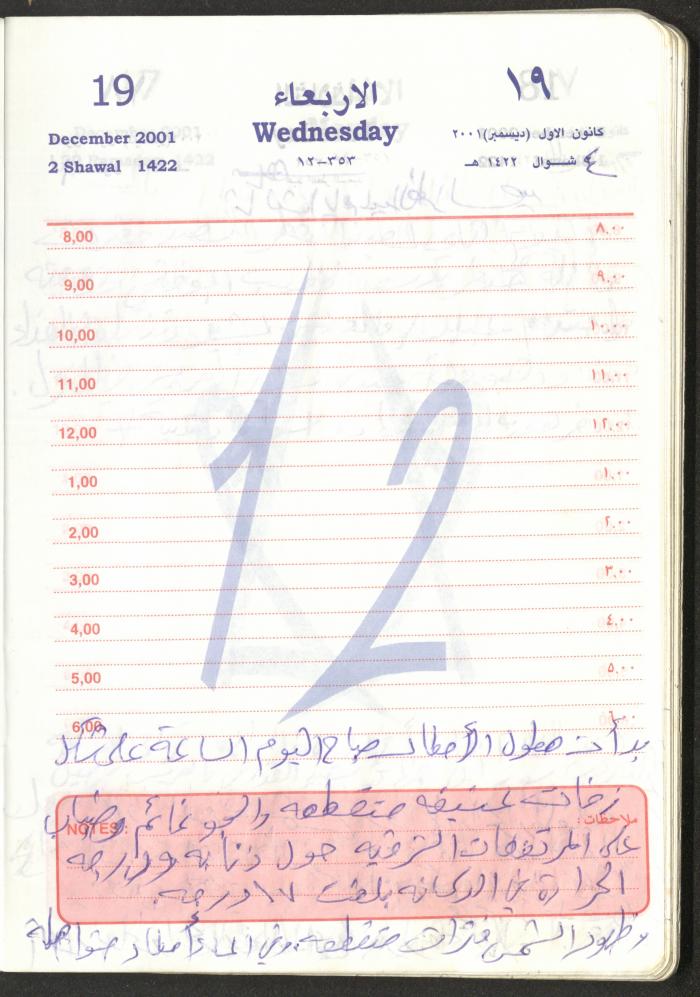 Mahmoud Khreisheh Diaries, Thinnaba- Tulkarm, 2001