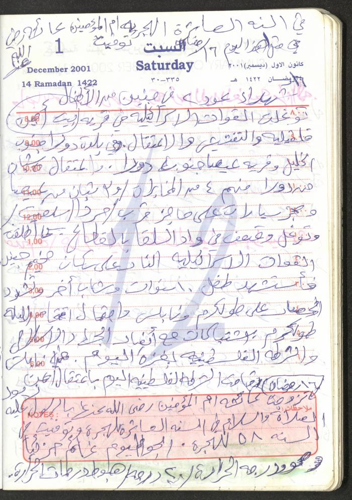 Mahmoud Khreisheh Diaries, Thinnaba- Tulkarm, 2001