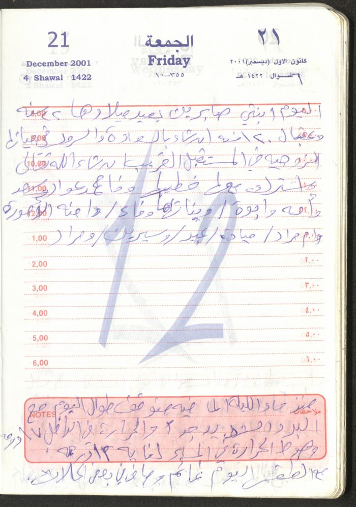 Mahmoud Khreisheh Diaries, Thinnaba- Tulkarm, 2001