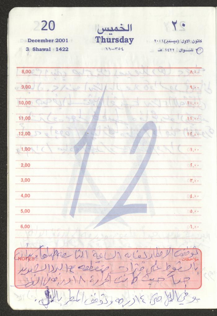 Mahmoud Khreisheh Diaries, Thinnaba- Tulkarm, 2001