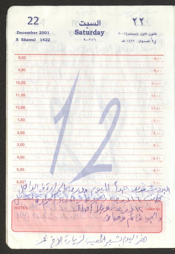 Mahmoud Khreisheh Diaries, Thinnaba- Tulkarm, 2001