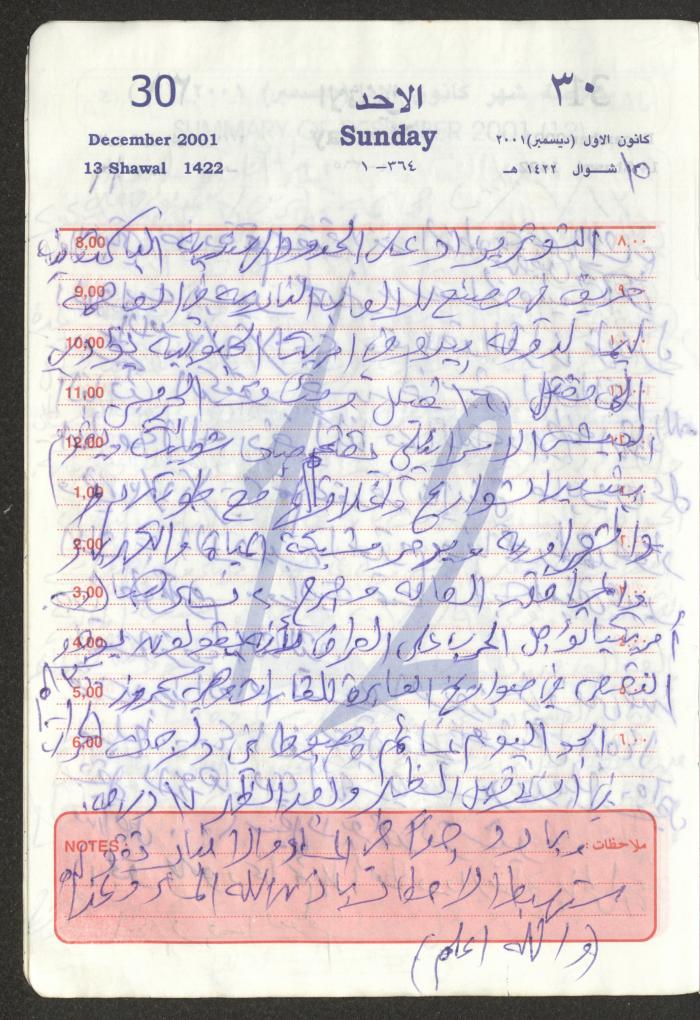 Mahmoud Khreisheh Diaries, Thinnaba- Tulkarm, 2001