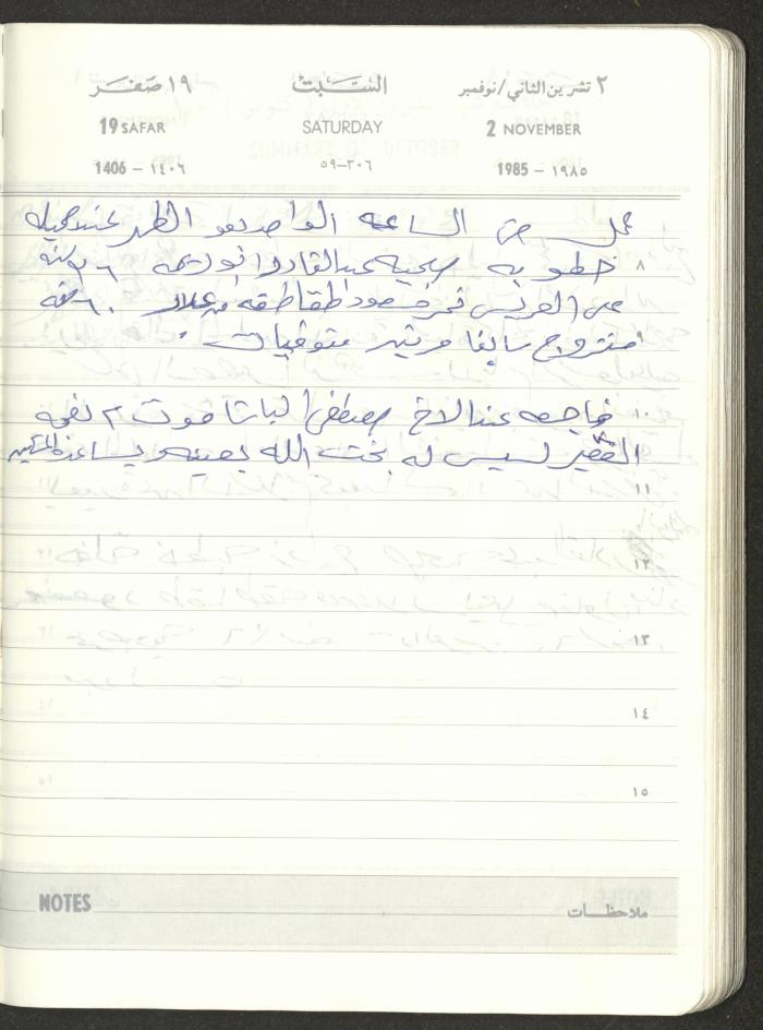 Mahmoud Khreisheh Diaries, Thinnaba- Tulkarm, 1985