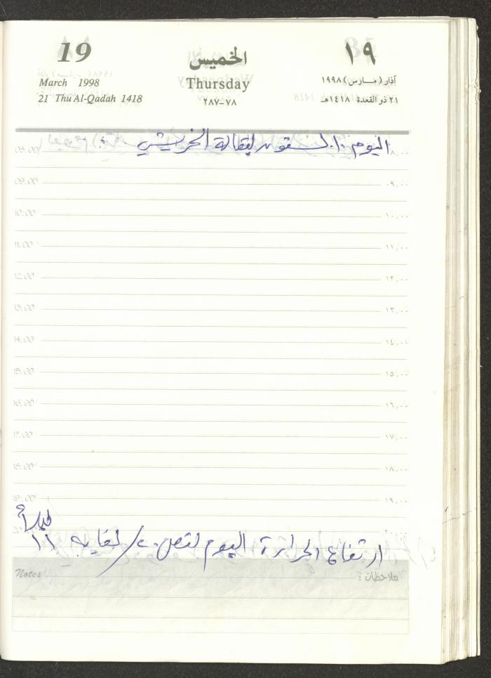 يوميات محمود خريشة، ذنابة- طولكرم، 1998