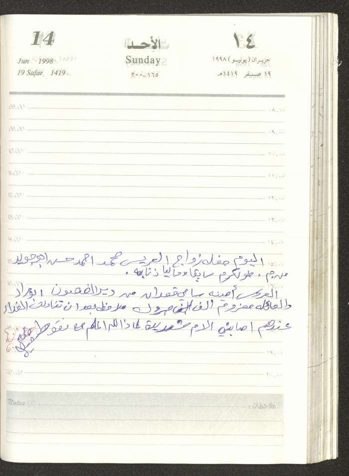 يوميات محمود خريشة، ذنابة- طولكرم، 1998