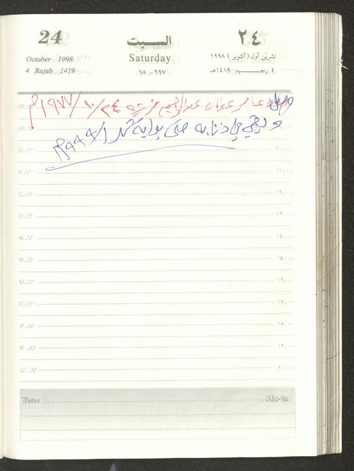 يوميات محمود خريشة، ذنابة- طولكرم، 1998