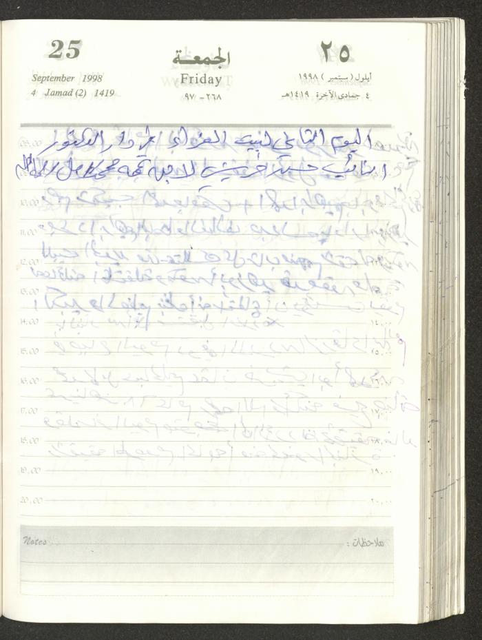 يوميات محمود خريشة، ذنابة- طولكرم، 1998