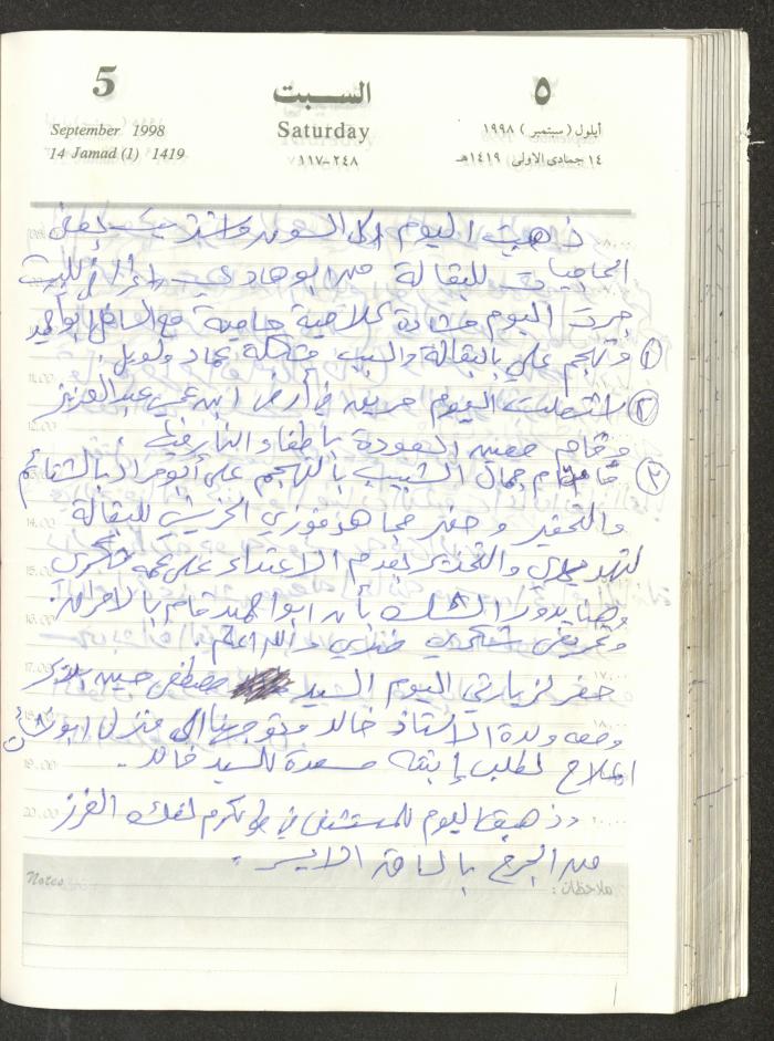 يوميات محمود خريشة، ذنابة- طولكرم، 1998