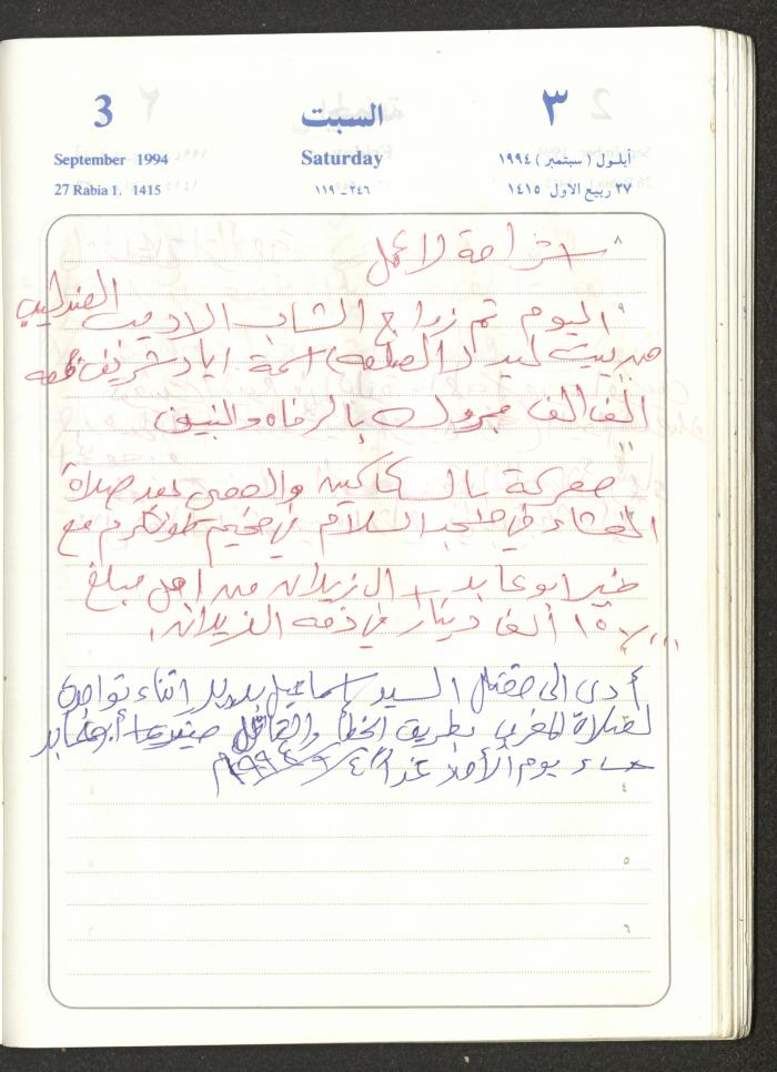 يوميات محمود خريشة، ذنابة- طولكرم، 1994