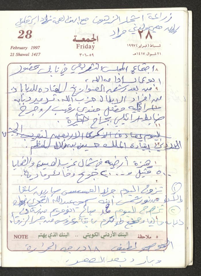 يوميات محمود خريشة، ذنابة- طولكرم، 1997
