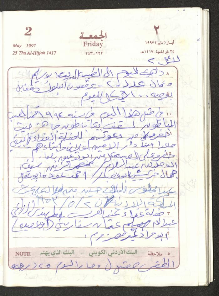 يوميات محمود خريشة، ذنابة- طولكرم، 1997