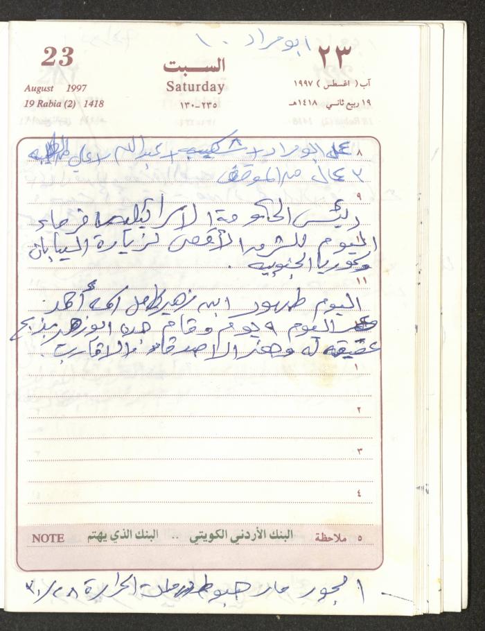 يوميات محمود خريشة، ذنابة- طولكرم، 1997