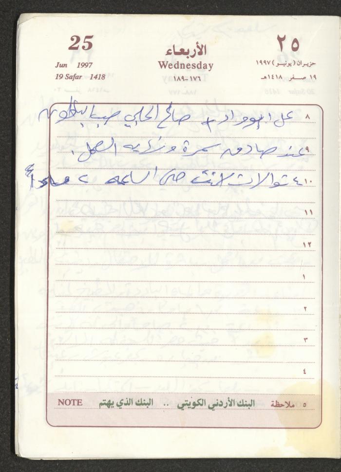 يوميات محمود خريشة، ذنابة- طولكرم، 1997