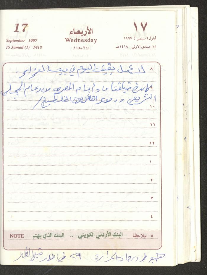 يوميات محمود خريشة، ذنابة- طولكرم، 1997