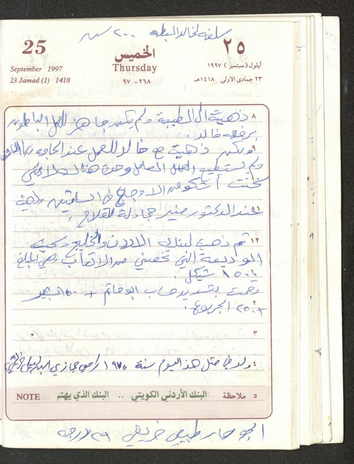 يوميات محمود خريشة، ذنابة- طولكرم، 1997