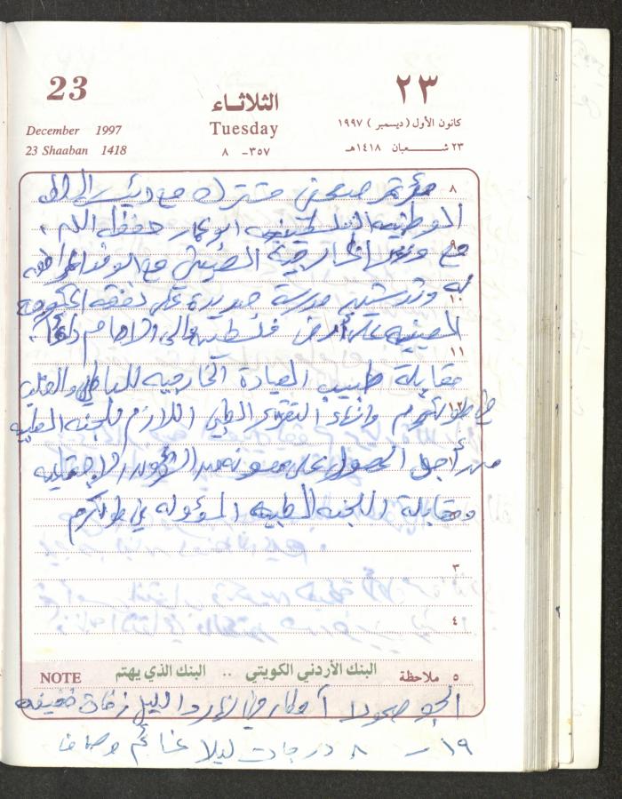 يوميات محمود خريشة، ذنابة- طولكرم، 1997