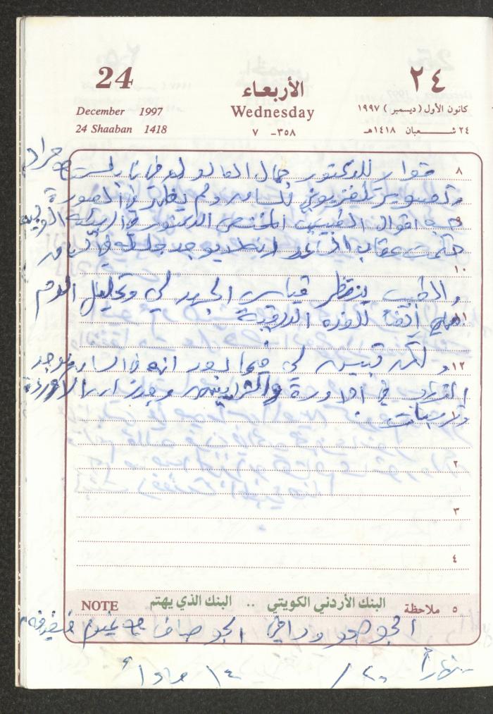 يوميات محمود خريشة، ذنابة- طولكرم، 1997