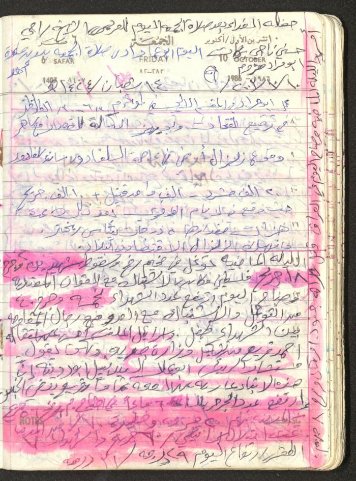 Mahmoud Khreisheh Diaries, Thinnaba- Tulkarm, 1986
