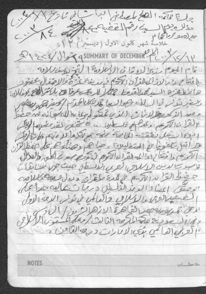 Mahmoud Khreisheh Diaries, Thinnaba- Tulkarm, 1986