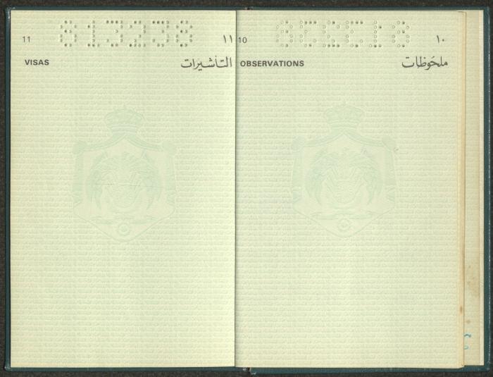 Mahmoud Shaker Khreisheh's Passport, Jordan, 1976 