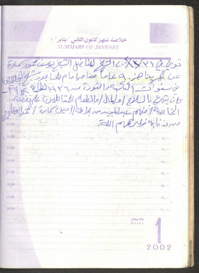 يوميات محمود خريشة، ذنابة- طولكرم، 2002 