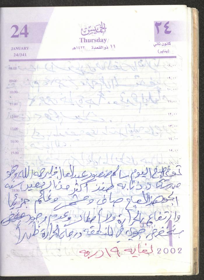 يوميات محمود خريشة، ذنابة- طولكرم، 2002 