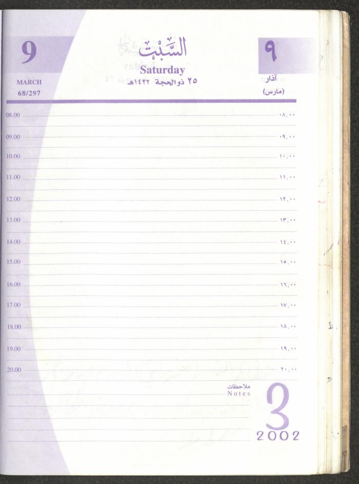 يوميات محمود خريشة، ذنابة- طولكرم، 2002 