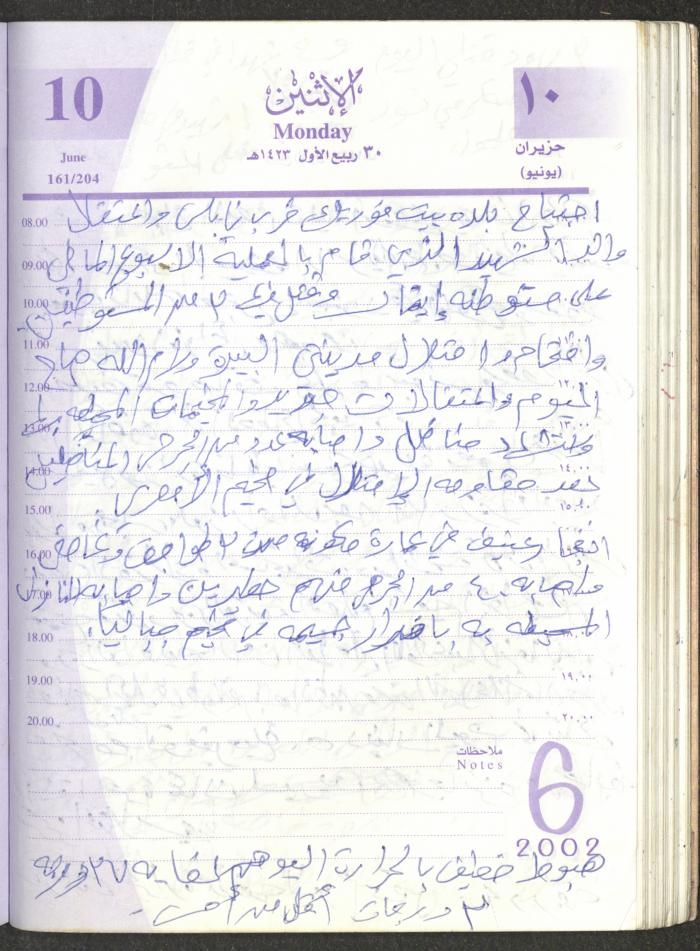 يوميات محمود خريشة، ذنابة- طولكرم، 2002 