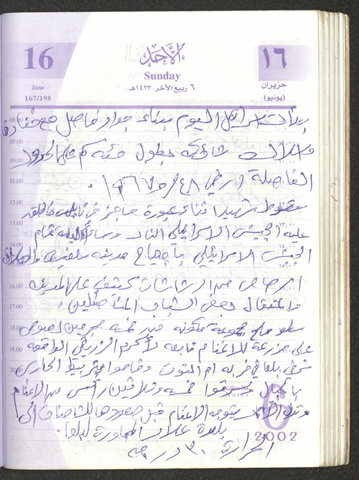 يوميات محمود خريشة، ذنابة- طولكرم، 2002 