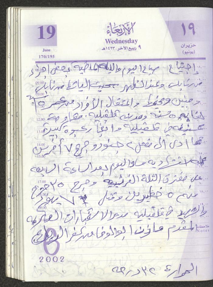 يوميات محمود خريشة، ذنابة- طولكرم، 2002 