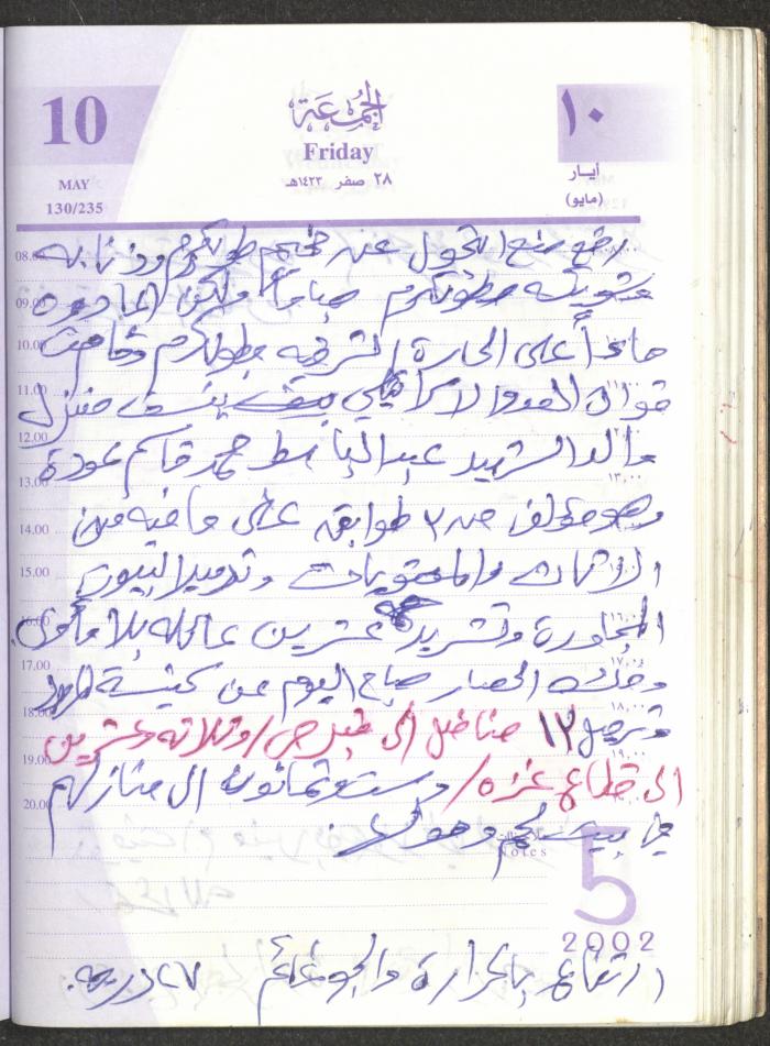 يوميات محمود خريشة، ذنابة- طولكرم، 2002 